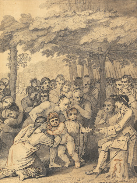 The Indians Delivering up the English Captives to Colonel Bouquet near his camp