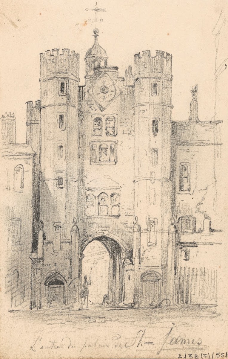 The Entrance to Saint Jamess Palace in London