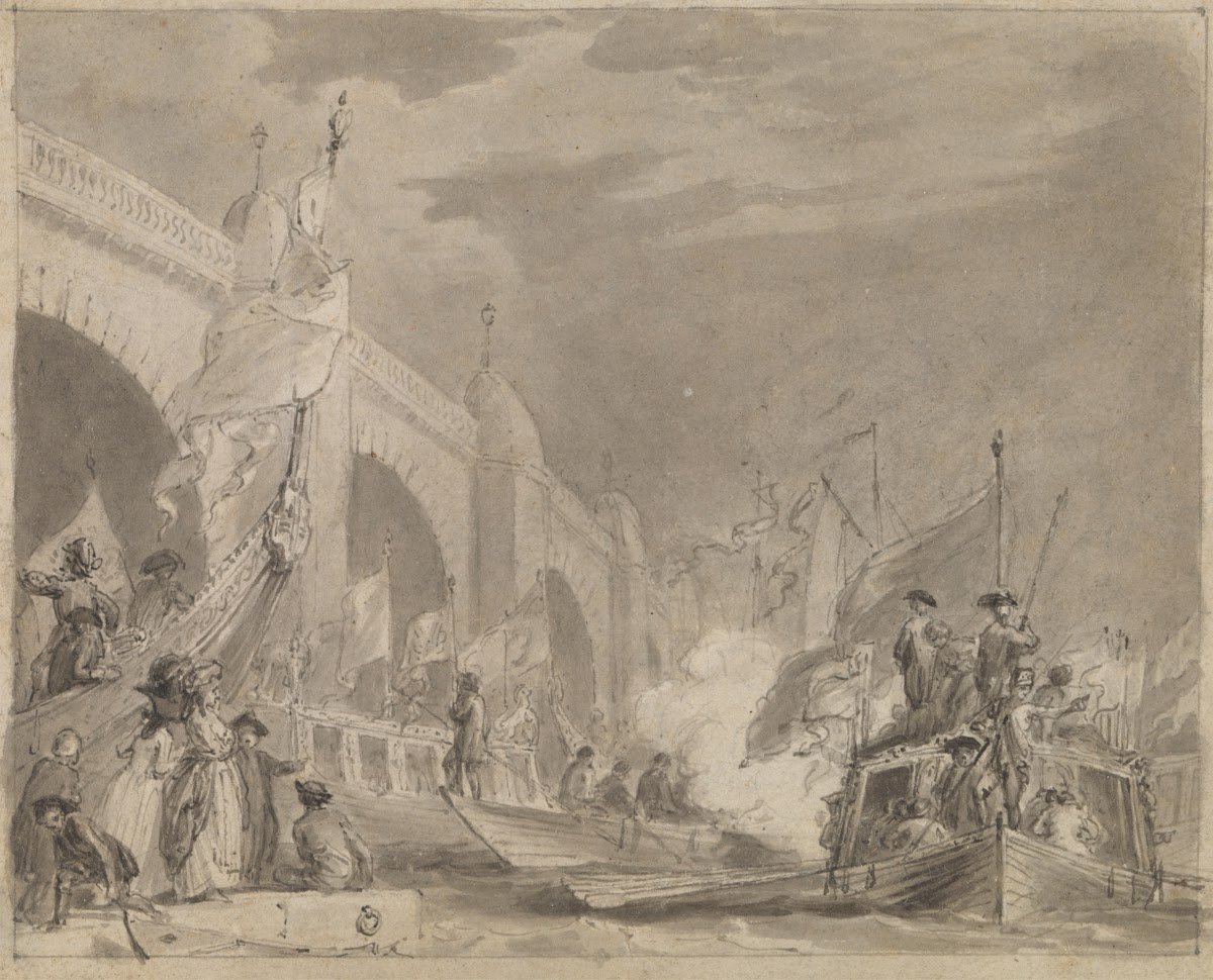 Westminster Bridge and the Royal Barge