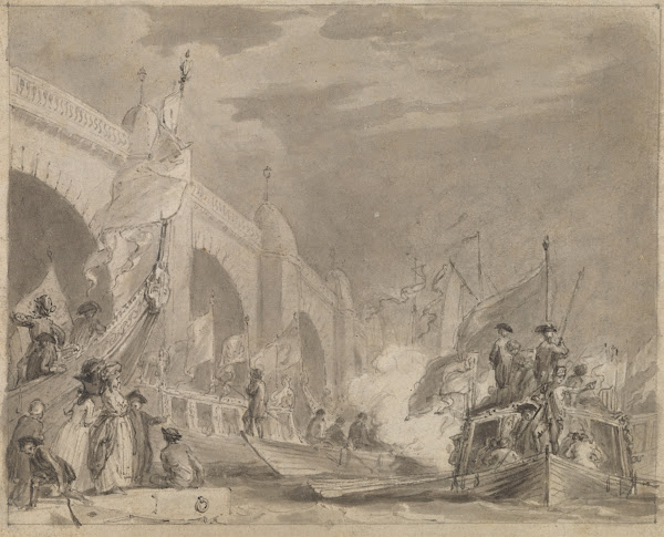 Westminster Bridge and the Royal Barge