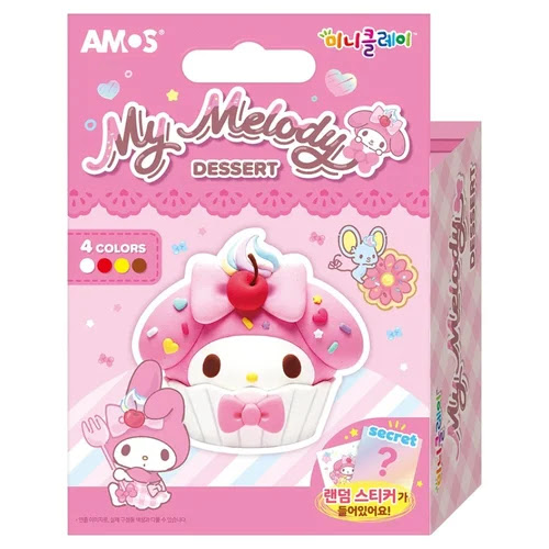 아모스 산리오 마이멜로디 디저트 4색 미니클레이