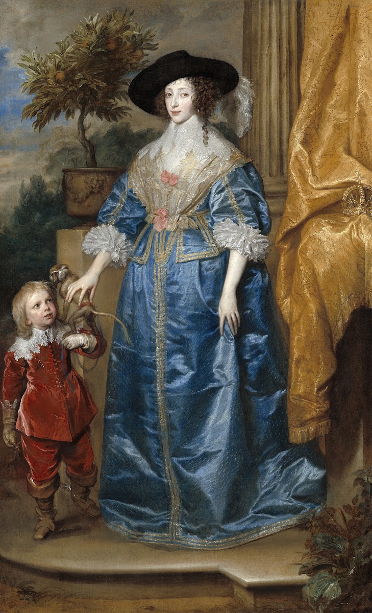 Queen Henrietta Maria with Sir Jeffrey Hudson 1633