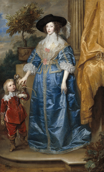 Queen Henrietta Maria with Sir Jeffrey Hudson 1633