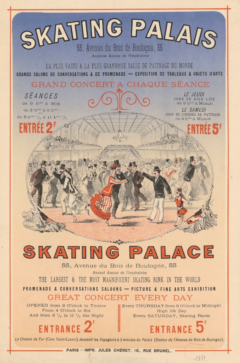 Skating Palais 55 Avenue du Bois de Boulogne la plus vaste et la plus grandiose