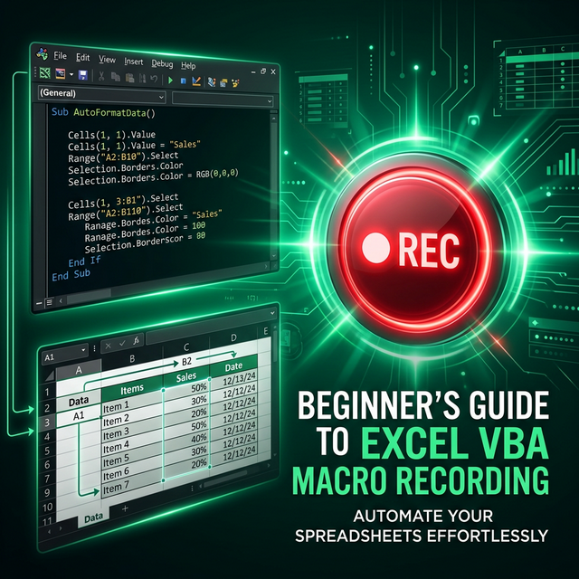 Macro VBA Cho Người Mới: Tự Động Hóa Excel Chỉ Với Record Macro