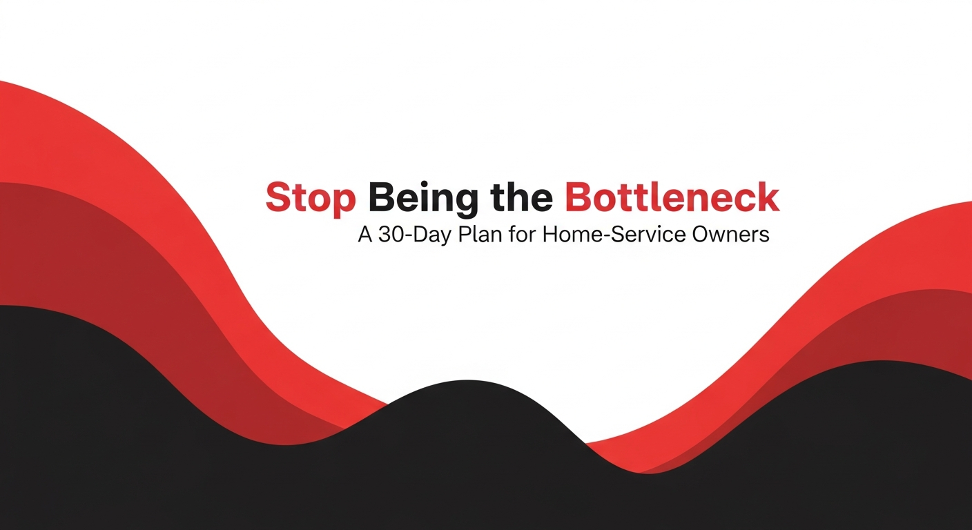 Stop Being the Bottleneck: A 30-Day Plan for Home-Service Owners