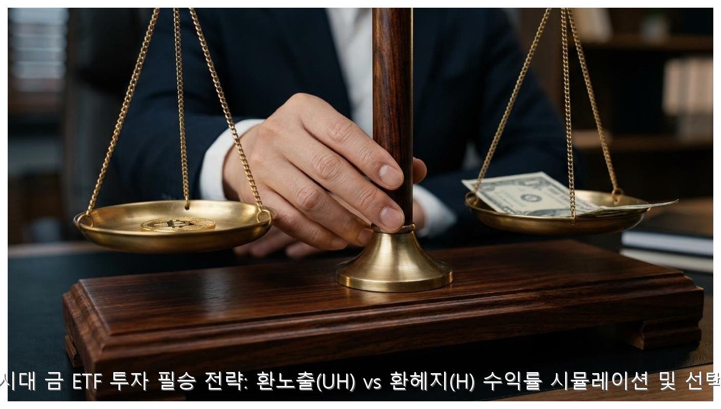 고환율 시대 금 ETF 투자 필승 전략: 환노출(UH) vs 환헤지(H) 수익률 시뮬레이션 및 선택 가이드 핵심 안내 및 분석 인포그래픽 (2)