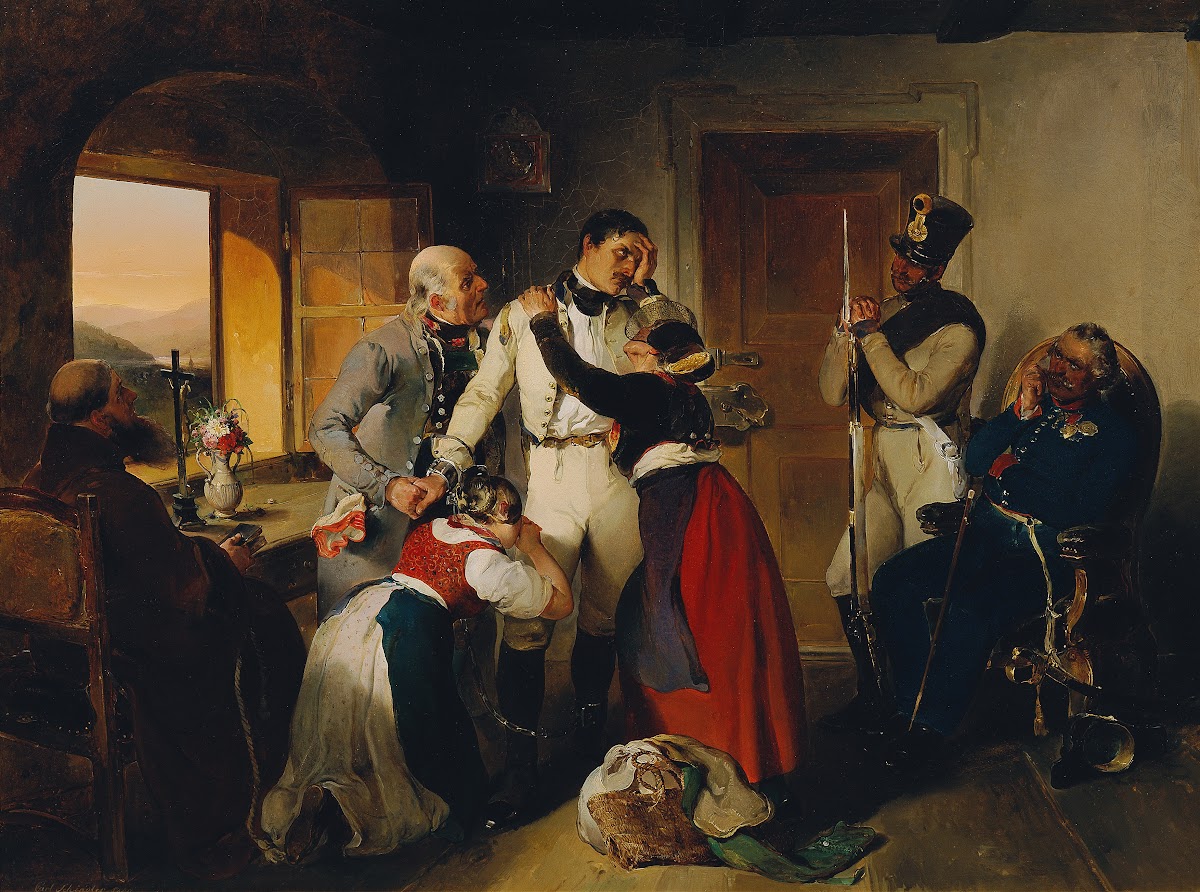 Der letzte Abend eines zum Tode verurteilten Soldaten 1840
