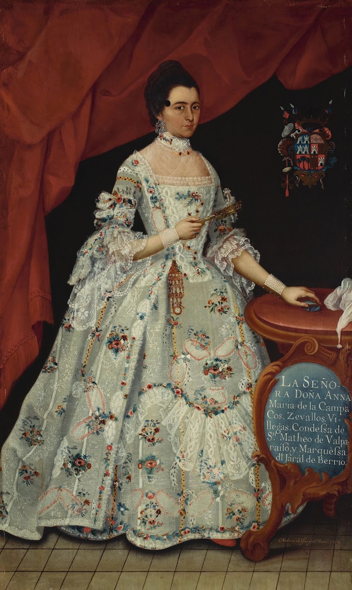 Retrato De Ana MaríA De La Campa Cos Condesa De San Mateo De ValparaíSo Y Marque