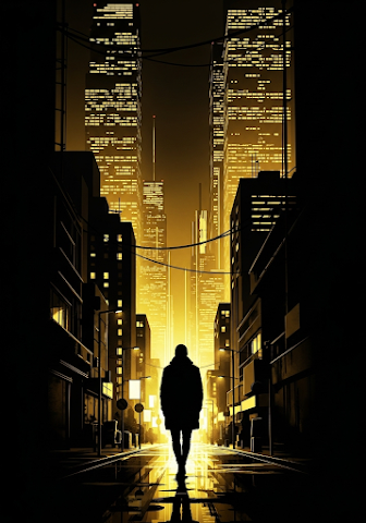 Golden Urban Night Walk