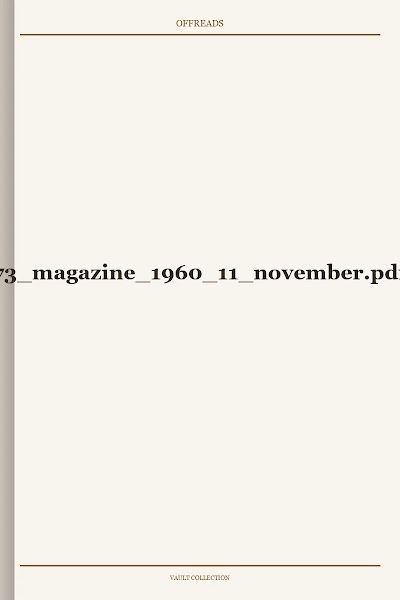 73 magazine 1960 11 november