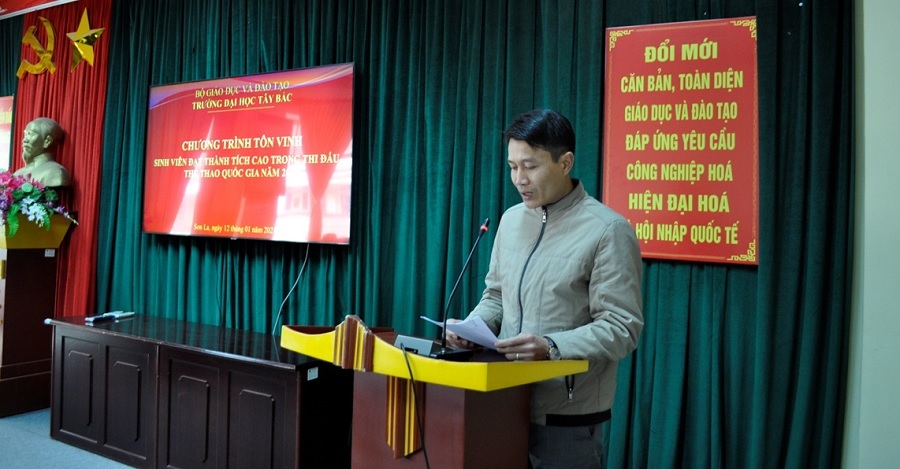 Trường Đại học Tây Bắc tôn vinh sinh viên đạt giải thể thao vô địch toàn quốc năm 2020