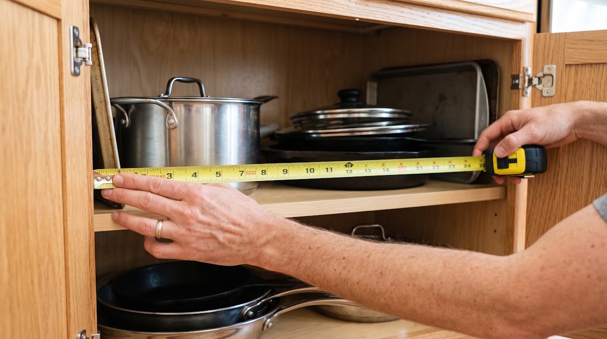 Best Pan Racks for Kitchen Cabinets (2026) - BUYING GUIDE — MEASUREMENT