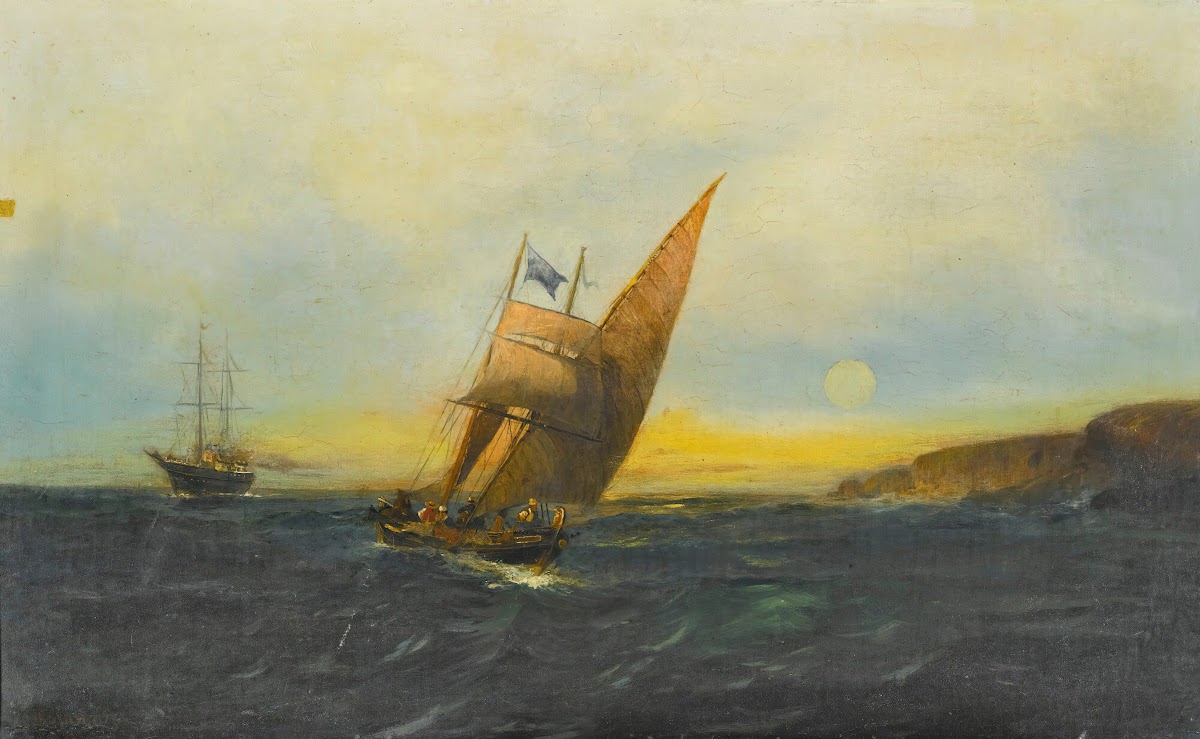 Sailing off the coast