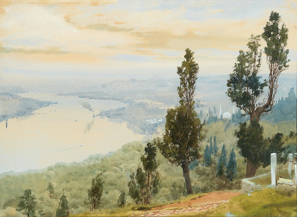 A view of Istanbul from Eyüp Cemetery