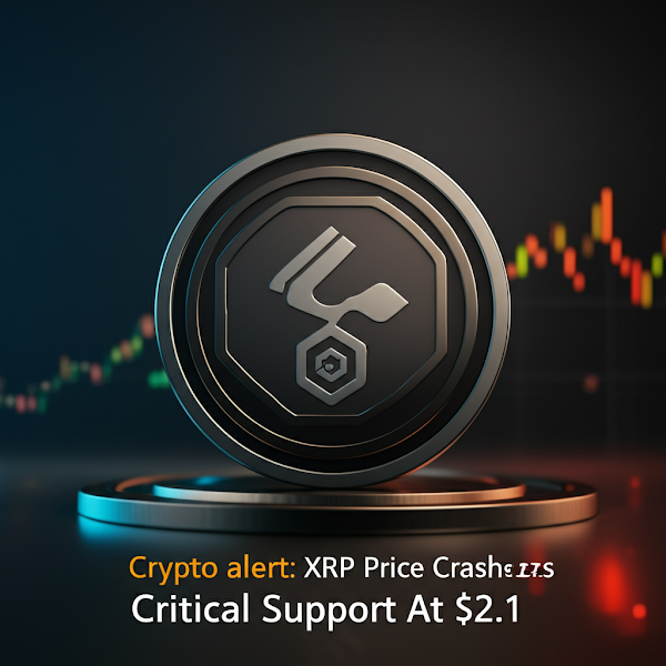 Crypto alert: XRP Price Crash Tests Critical Support At $2.1