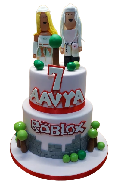 Customised Roblox Birthday Cake CB-NC591