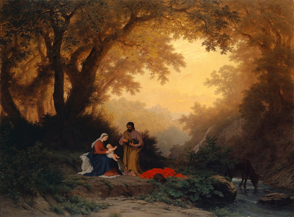 Rest of the Holy Family on the Flight into Egypt 1869