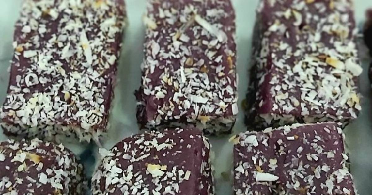 Bánh khoai lang tím hấp