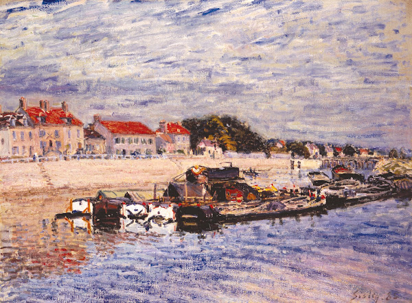 Barges on the Loing at Saint Mammès 1885