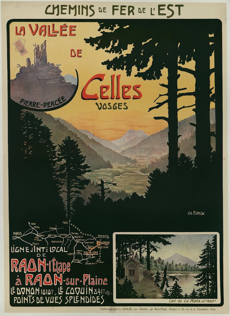 Chemins de Fer de lEst La vallée de Celles Vosges Ligne dintérêt local de Raon l