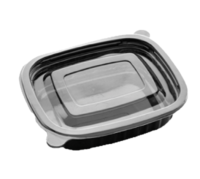 PET Tray Size: 6 oz L: 124 mm W: 104 mm H: 38 mm