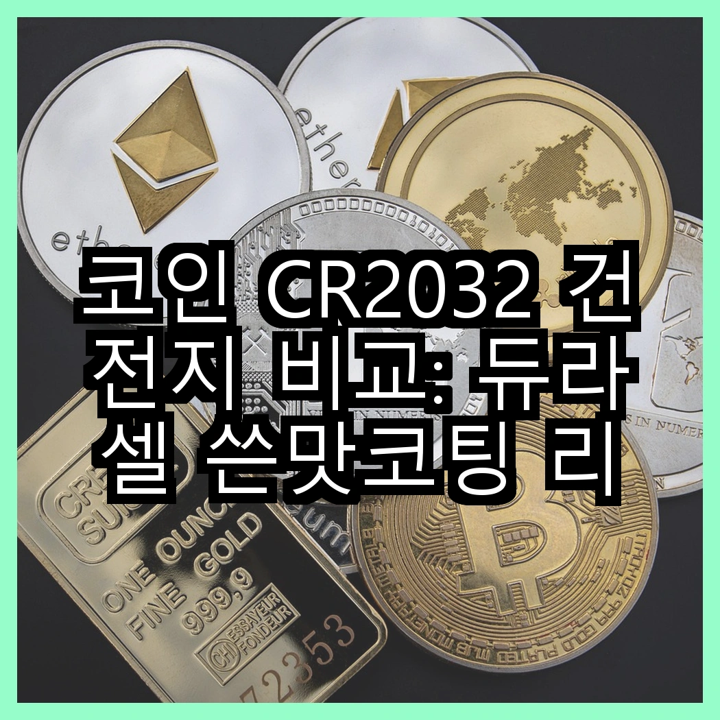 코인 CR2032 건전지 비교: 듀라셀 쓴맛코팅 리튬 vs 에너자이저 리튬, 어떤 선택이 더 나을까? 썸네일