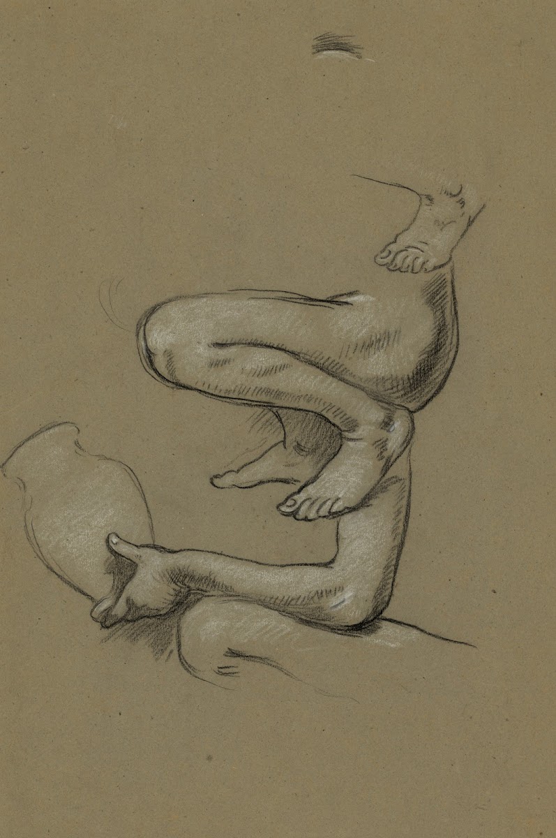 Study for figure of Arts in the mural Peace and prosperity no 1 1895
