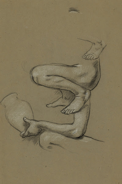 Study for figure of Arts in the mural Peace and prosperity no 1 1895