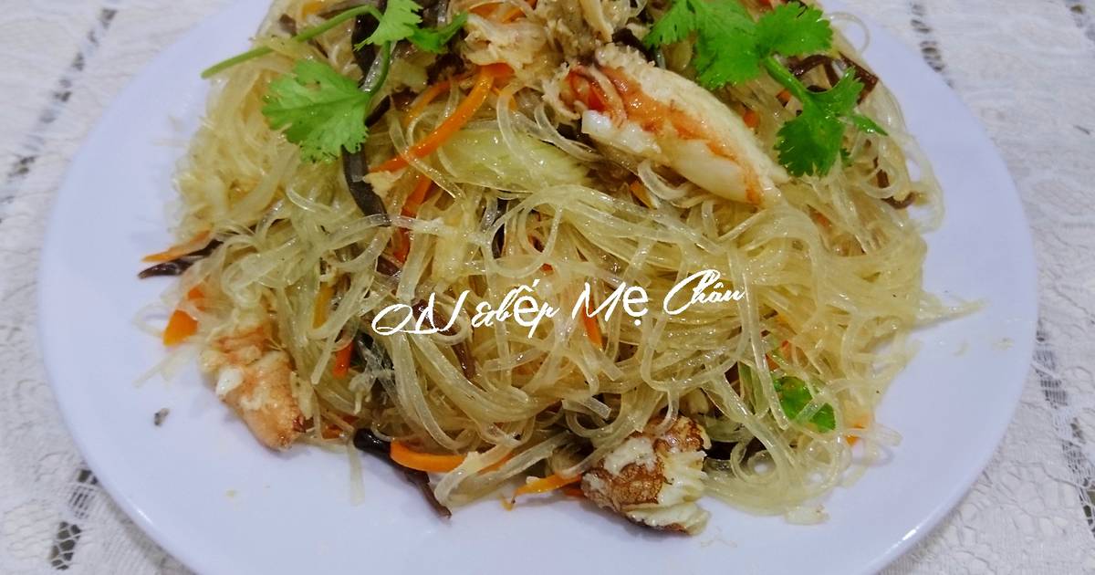 Miến xào cua