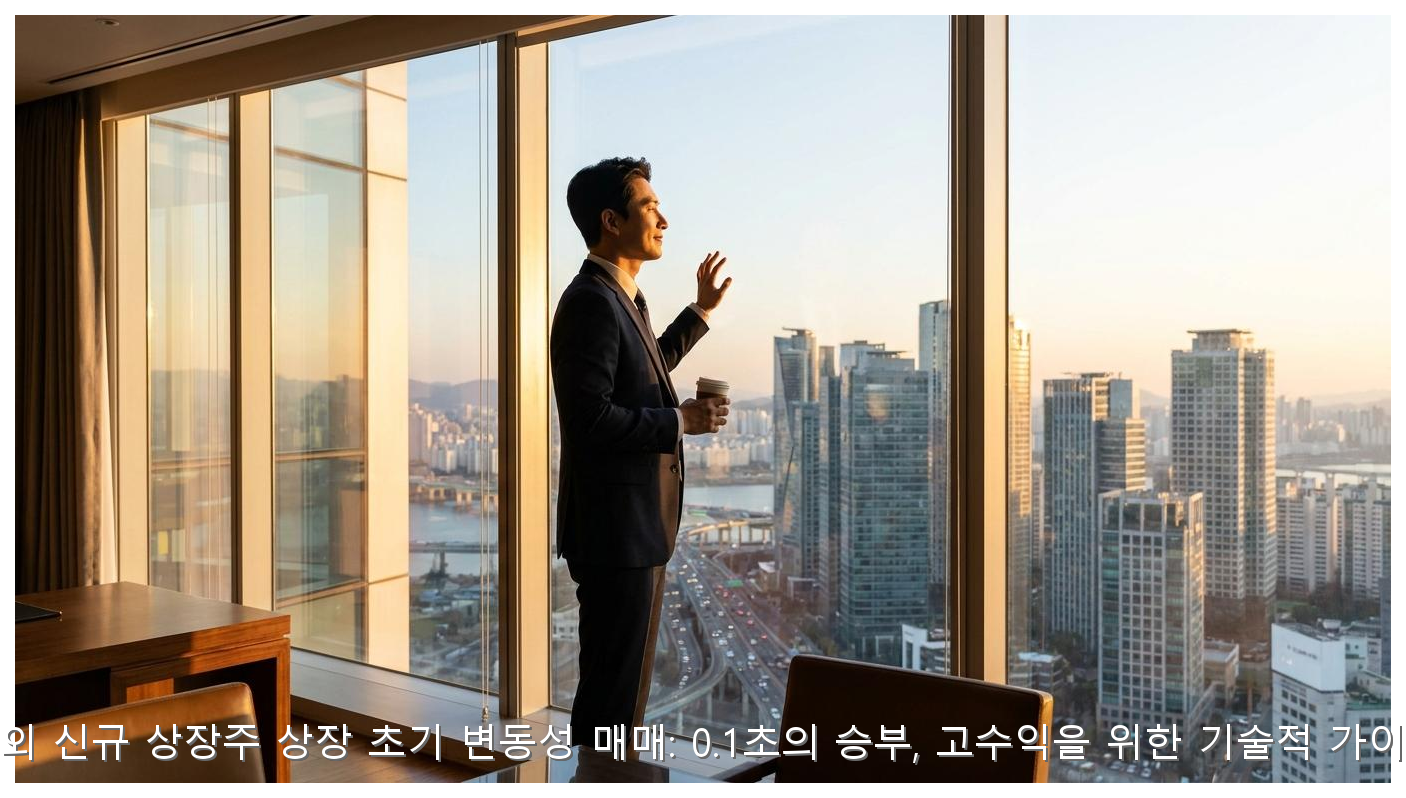 해외 신규 상장주 상장 초기 변동성 매매: 0.1초의 승부, 고수익을 위한 기술적 가이드 핵심 안내 및 분석 인포그래픽 (3)