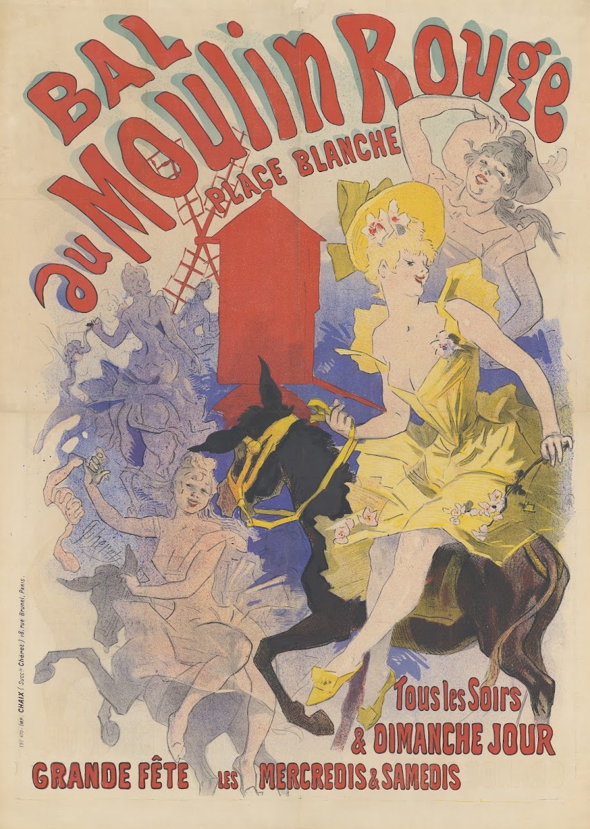 Bal du Moulin rouge tous les soirs et dimanche jour 1889
