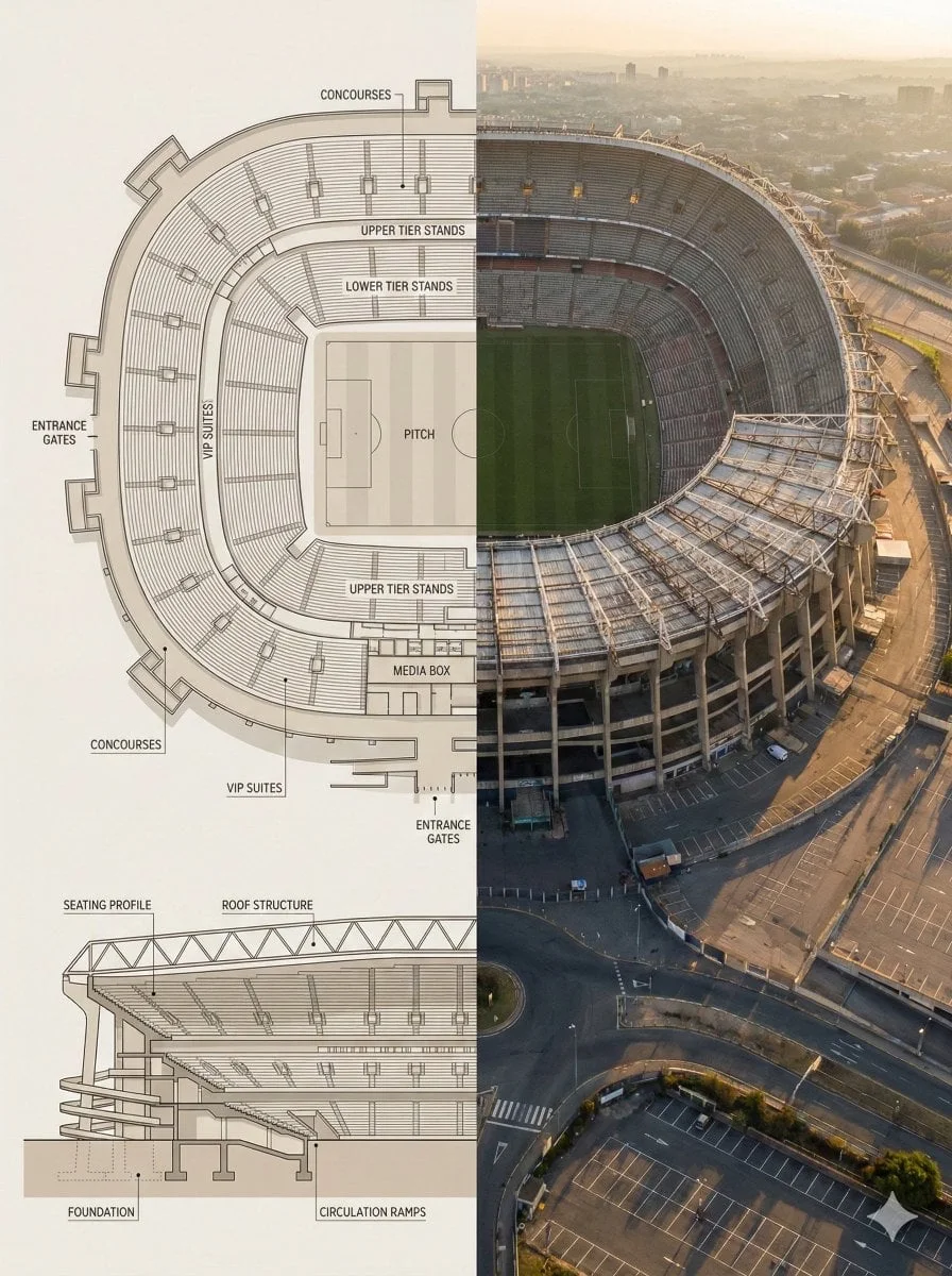 Imagen de composición dividida, con las mitades izquierda y derecha claramente separadas en formato panorámico 16:9.