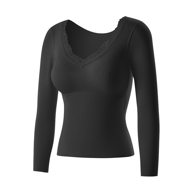 Damen Thermo-Set, Seide-Kaschmir-Mix, integrierter BH