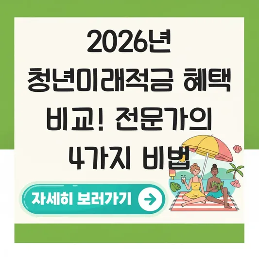 청년미래적금 혜택 비교 및 나에게 맞는 적립식 상품 고르기 대표 이미지