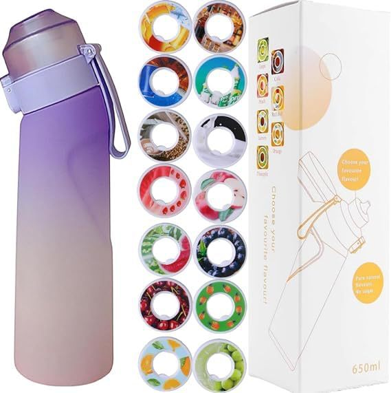 Sports Drinking Bottle 650ml with Flavor Rings made of Tritan
