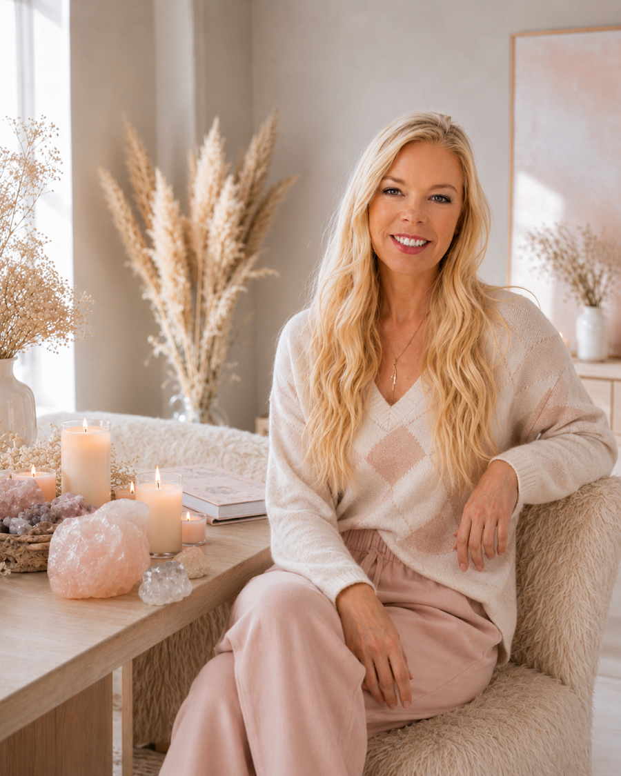 Debra Larson in her sacred space