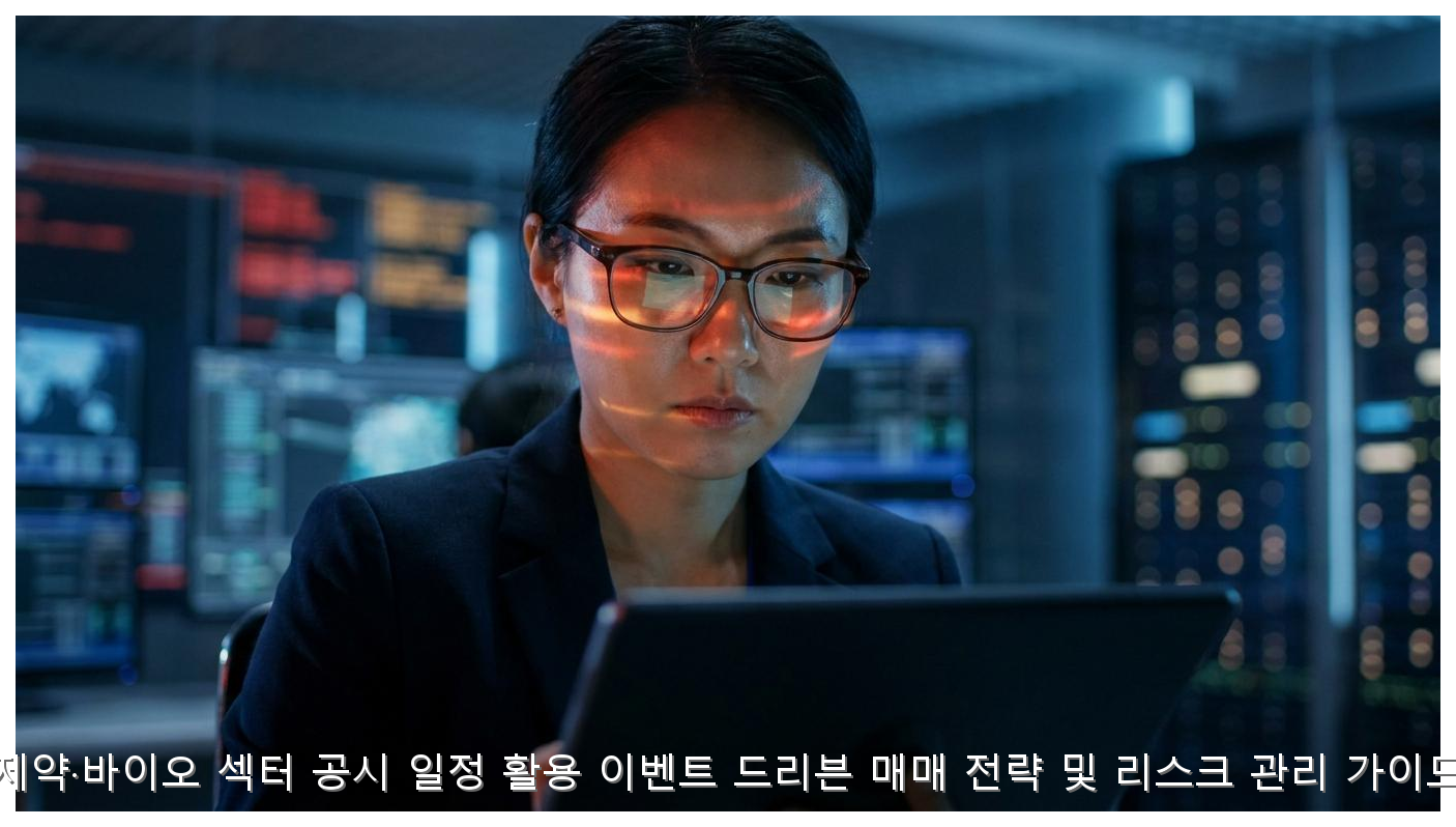 바이오 공시 매매 전략과 리스크 관리 핵심 안내 및 분석 인포그래픽 (6)