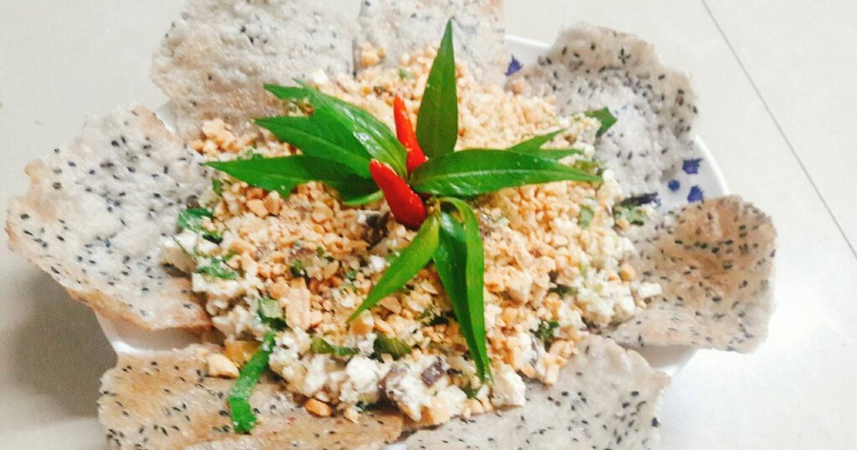 Hến chay xúc bánh tráng