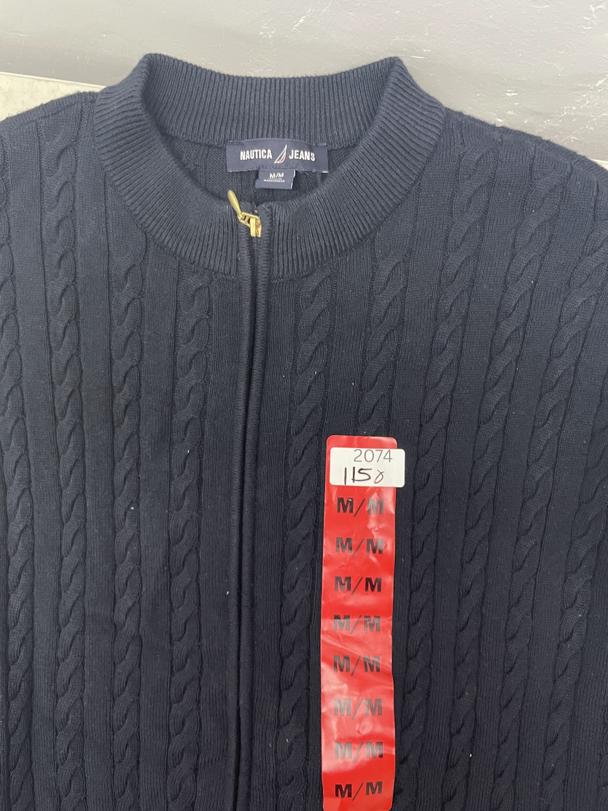 Nautica Sweater Navy M #2074