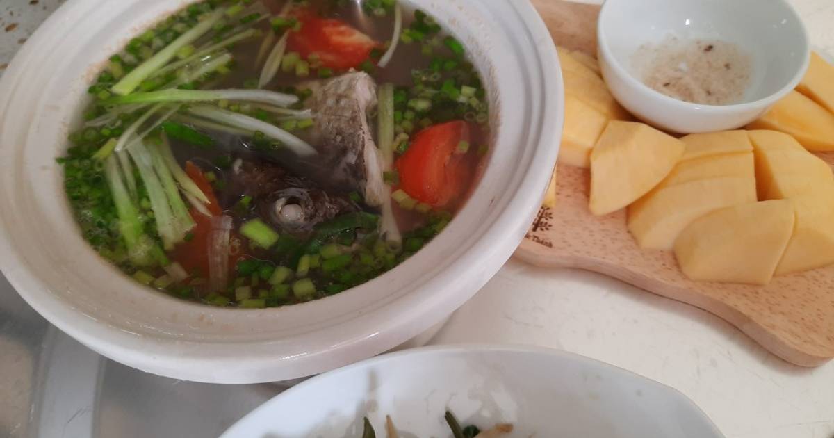 Canh cá dìa thả chua