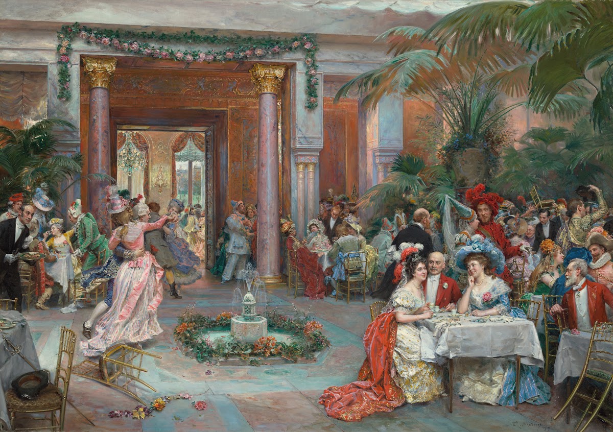 Masquerade Ball at the Ritz Hotel Paris 1909