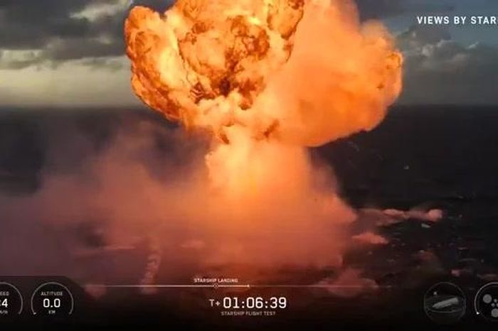 Cận cảnh tàu Starship của SpaceX phát nổ trên Ấn Độ Dương - Báo Giáo Dục &amp; Thời Đại