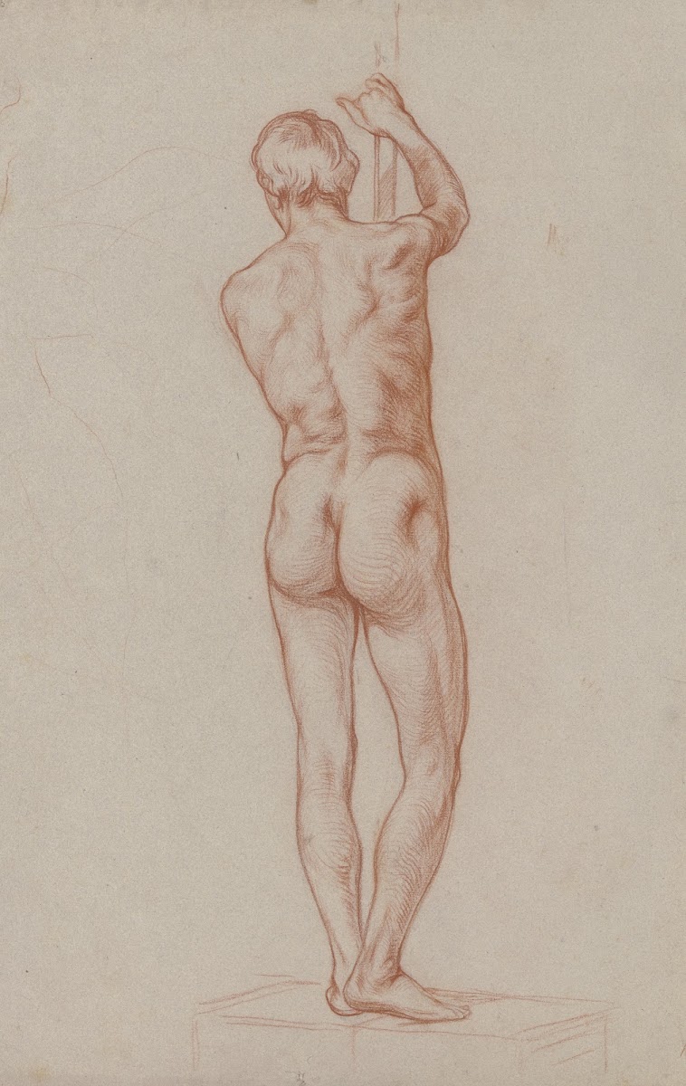 Stehender männlicher Akt 1855