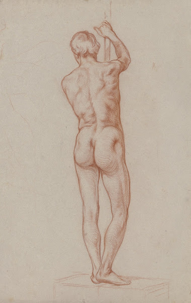 Stehender männlicher Akt 1855