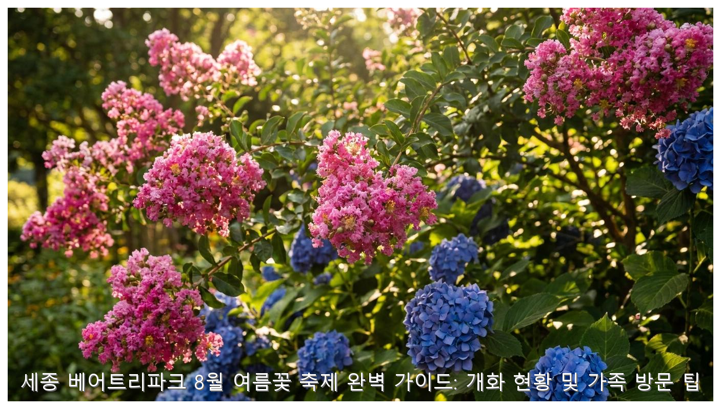 세종 베어트리파크 8월 여름꽃 축제 완벽 가이드: 개화 현황 및 가족 방문 팁 핵심 안내 및 분석 인포그래픽 (2)
