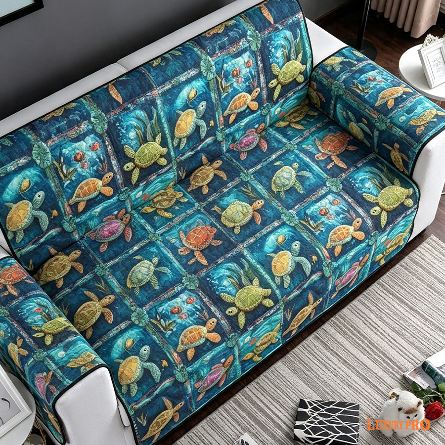 Free-Stitch Quilted Sofa Cover-CSB
