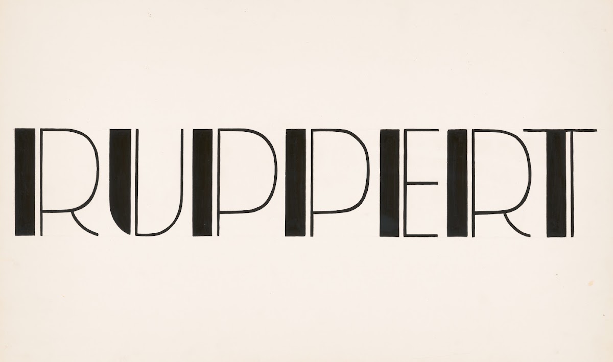 Typographical studies for Ruppert Beer 1935