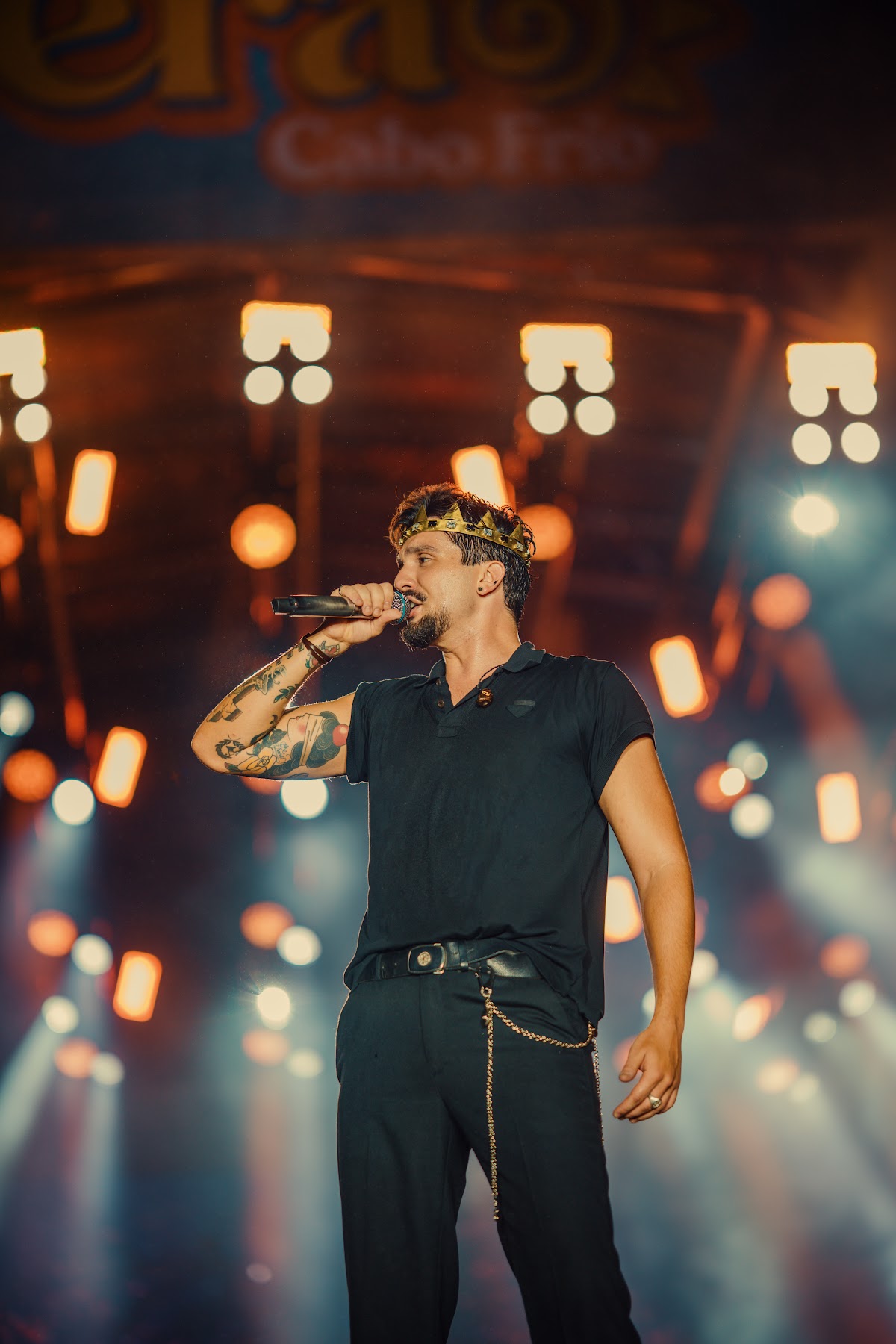 Artista no palco