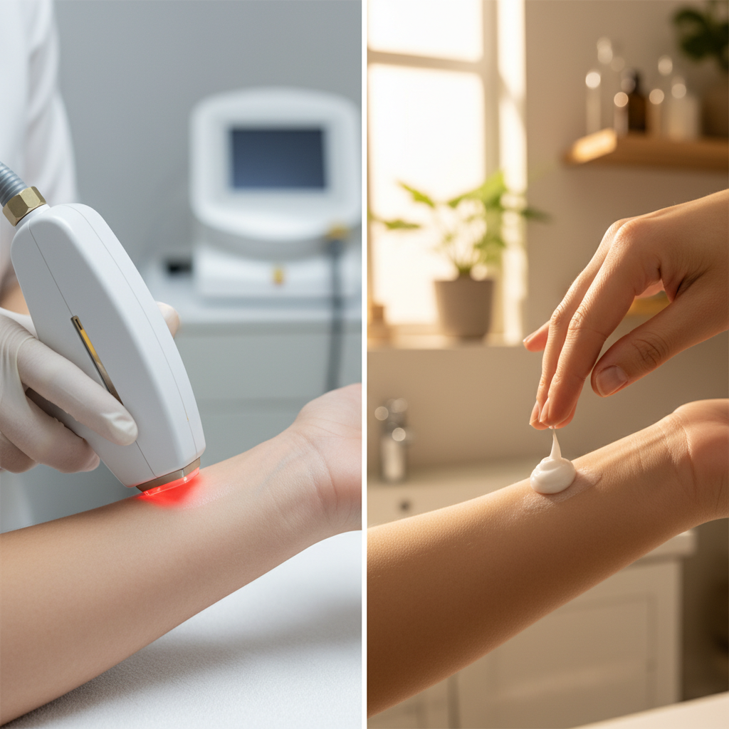 💰 레이저 치료 vs 연고 치료, 나에게 맞는 것은?